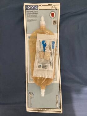Unisex 792293085269 Urocare Reusable Latex Leg Bag Short Wide