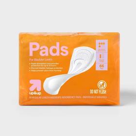 Up&up 090891953301 Incontinence Pads Women Moderate Absorbency Regular 66ct