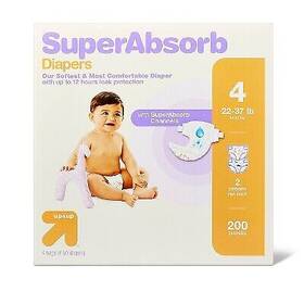 87990495 Up & Disposable Diapers Economy Pack - Size 4 200ct And