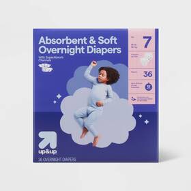 93138566 Up&up Disposable Overnight Diapers - Size 7 36ct