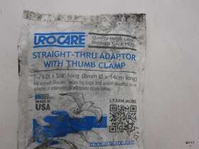 600512 Urocare Products Inc - Straight-thru Adaptor With Thumb Clamp