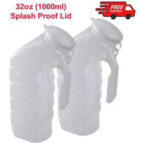 041298 Vakly Male Urinal W Cover And Handle Portable Handheld Overnight Pee Bottles For Men