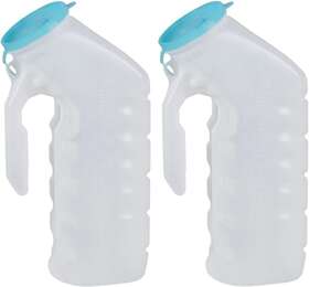 345567788 Vakly Male Urinal With Glow In The Dark Cover 32oz Pack Of 2 Portable Pee Bottles Fo