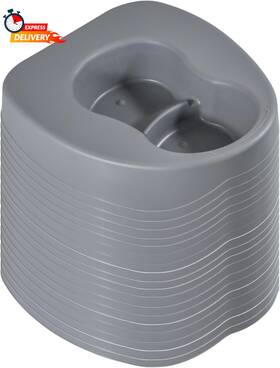 Vakly 445005830819 Heavy Duty Large Bariatric Bedpan Wide Smooth Contoured Stackable Bed Pan Po