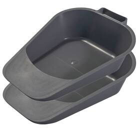 Vakly 650415208302 Fracture Bedpan 2 Pack Portable Easy Clean Plastic Bed Pan - Female Urinal