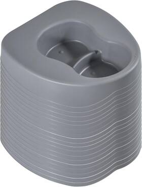 Vakly 726084415096 Heavy Duty Large Bariatric Bedpan Wide Smooth Contoured Stackable Bed Pan Po