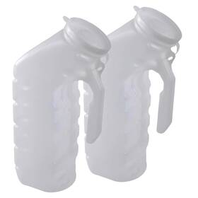 Vakly 810124532161 Male Urinal With Cover And Handle Portable Handheld Overnight Pee Bottles For