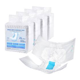 Vevor 197988691631 Adult Briefs With Adhesive Tabs Incontinence For Men Women Xl Size
