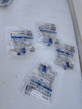 22511 Viamed 4 Urinary Urine Leg Bag 750 Cc Anti Reflux Valve With Straps Sterile New