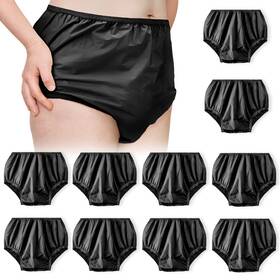 Rui-vinsatin-0399 Vinsatin 10 Pcs Adult Plastic Diaper Cover Pull-on Pants Reusable Incont