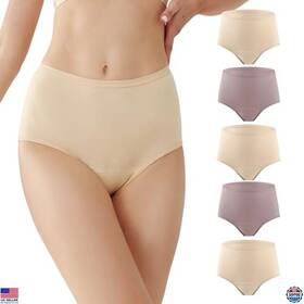 Woin-cohw-s3o2-l Visit The Battewa Store Washable Incontinence Underwear For Women Leak Proof High Waist 5 Pack