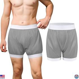 B0f93hx8cy Visit The Carer Healthcare Incontinence Pregnancy Store Unisex Washable Adult Diaper Cover Leakproof Boxer Briefs Xl Gray