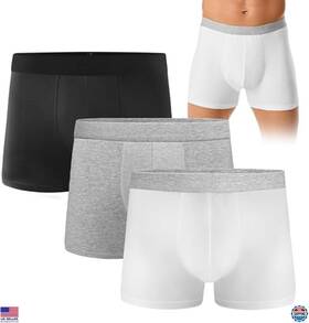 B0f8ztk55q Visit The Forvevo Store Mens Black Boxer Briefs With Protective Pads Washable Leakproof Heavy