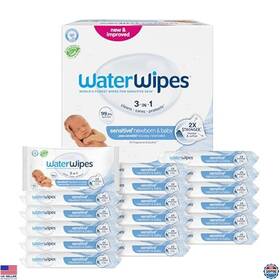 B0d932fpf7 Visit The Waterwipes Store Sensitive Newborn Baby Wipes 99.9% Water Unscented Hypoallergenic 1080 Count