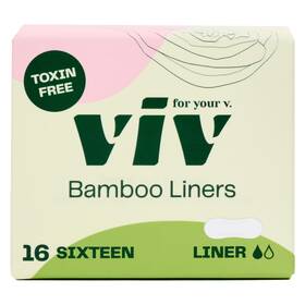 Viv For Your V. 860006387778 Bamboo Organic Panty Liners Women Soft Thin Liner