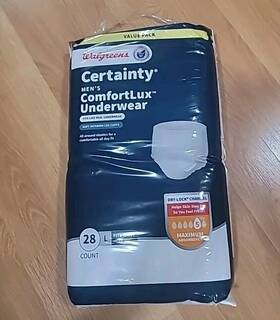 Walgreens 311917198163 Certainty Mens Comfortlux Underwear Brand New 28 Count Size L