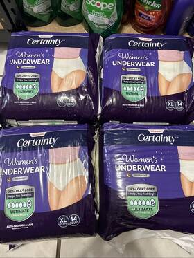 Walgreens 311917198224 4 Women S Disposable Underwear Ultimate Absorbency Xl 14 Ct. Ea