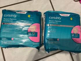 Walgreens 311917205847 Walgreen Certainty Women S Optimum Fit Underwear Size S/m 12ct Ea