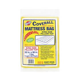 Cbr-92 Warps Cb-92 Plastic King-size Mattress Cover 92 W X 96 D Inch 2 Thick Mil