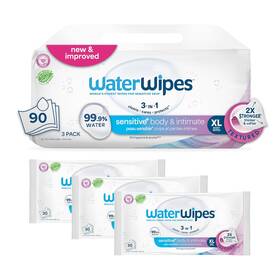B0d824c468 Waterwipes Sensitive Body And Intimate Wipes 3-in-1 Cleans Cares Protects 99