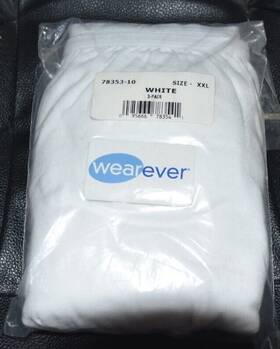 78353-10 Wearever For Women White Leak-control Washable Underwear Absorbent Pad Xxl New