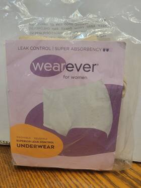 Wearever 813877013543 For Women Leak-control Maximum Absorbency Washable Underwear 4xl New