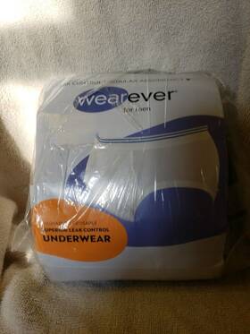 Wearever 813877014410 3 Pair Mens Maximum Absorbency Incontinence Brief Holds 20 Oz. 3x