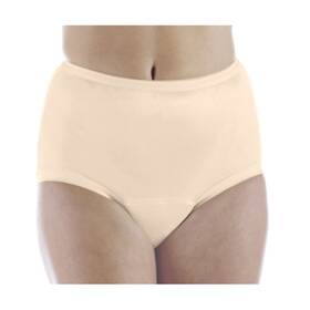 Wearever 818659029637 1-pack Womens Nylon Regular Absorbency Incontinence Panties Beige Medium Fit