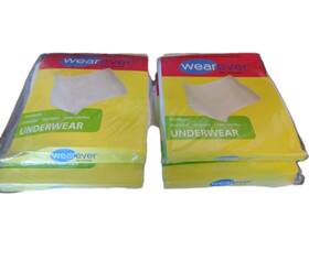 Wearever 899624001520 4 Pr For Women White Leak-control Reg Absorbency Washable Underwear 3x