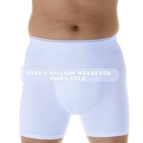 Hdm500-wht-md-ea Wearever Mens Incontinence H-fly Boxer Brief For Bladder Control With Maximum
