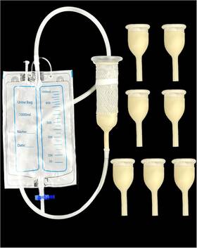 Wellgood 705353863493 Latex Condom Catheter For Men 7pcs Self-sealing External Catheters With 1000ml