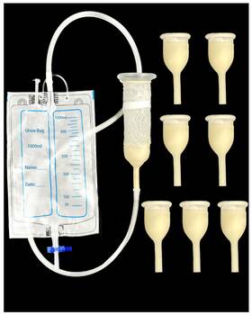 Dng-m-1 Wellgood Latex Condom Catheter For Men 7pcs Self-sealing External Catheters With 1000