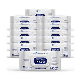 Welmedix 324330430123 Homecare Pro Oversized Daily Cleansing Adult Wipes With 6 Moisturizers Wet Cl