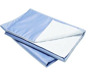 673160 Western Textile 24 Pack 34 Inch X 36 Reusable Blue Broadcloth Mattress Underpad