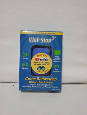 B006b8u8bg Wet Stop 3 Helps With Bedwetting Sensor Vibration/or Sound Alarm