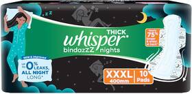 82282423 Whisper Fba Ultra Nights Sanitary Pads Xxxl Wings 10 Pieces Pack
