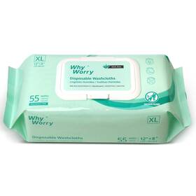 Whyworry 928836508405 Wet Wipes For Adults 8 Inch X12 Extra Large Body Cleansing Elderly And I