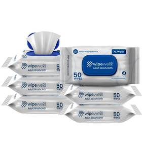 Wipewell 850067290063 Extra Large Adult Wipes For Incontinence 300 Ct