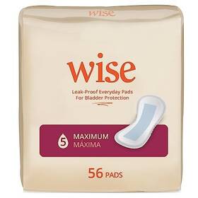 Wisewear 897016851902 Wise Incontinence Pads For Women Maximum Absorbency Bladder Leakage And Odor C