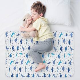Wovenx 445028089041 Organic Incontinence Pads For Kids And Toddlers - 5 Layer Waterproof Protectors Fo