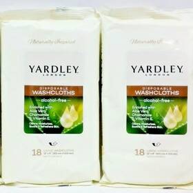 1066737136 Yardley Disposable Washcloths Enriched With Aloe Vera Chamomile And Vitamin E 2 18