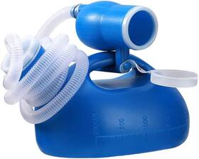 Yeysxsy 313103549568 Male Urinal Bottle 68 Oz Portable Urinals For Men 59 Inch Long Hose With Lid Blue