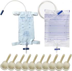 Yeysxsy 711181481686 Condom Catheter External Self Sealing Set 10pcs Male 1pcs 500ml