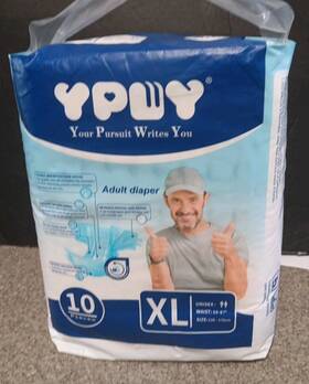 Ypwy 6971092443287 Your Pursuit Writes You Xl Adult Diaper 10 Pieces