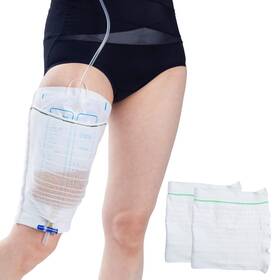 Yuanchupin 774829457528 Catheter Leg Bag Holder Fabric Sleeves Urine Urinar