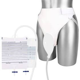 Usep-151 Yumoooo External Catheter For Men Wearable Silicone Condom Catheters Large White