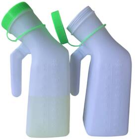 Ys00080 Yumsum Firm Thick Male Urinal Urine Bottle With Lid 32oz./1000ml Green Screw