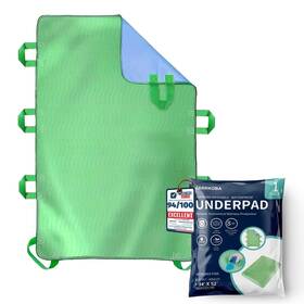 Zarrkoba 198715338560 Absorbent Positioning Bed Pad 34 Inch X 52 With Handles Patient Transfer Sheet B Zarrkoba 198715338560 Absorbent Positioning Bed Pad 34 Inch X 52 With Handles Patient Transfer Sheet B