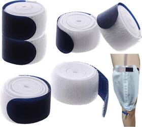 Zhangyong-us 726084974029 6 Pcs Urine Drainage Bag Strap Leg Straps Nephrostomy Hol