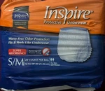 K2 Health- Inspire Protective Underwear Size Small/medium 4X 20CT. Fixed Price $25.00.